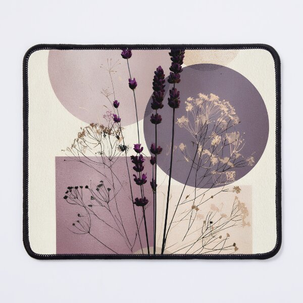Item preview, Boho Dried Lavender Purple Abstract Collage Art designed and sold by daila70.