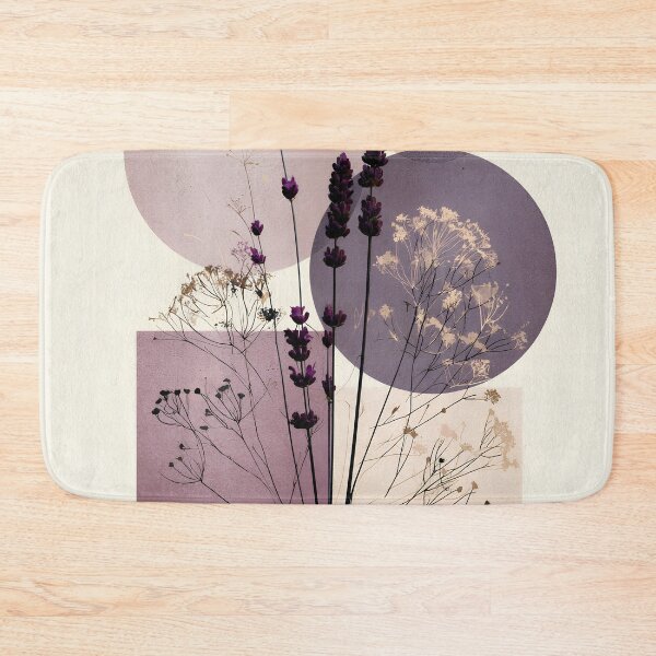 Item preview, Boho Dried Lavender Purple Abstract Collage Art designed and sold by daila70.
