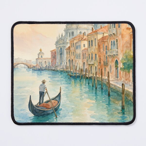 Item preview, Watercolor Italy Venice Cityscape Travel Art Design designed and sold by MindWind.