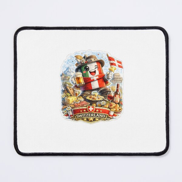 Item preview, Switzerland Football Fan Mascot Sticker | Cute Swiss Culture & Soccer Supporter Design designed and sold by Julianto Tri Rizki.