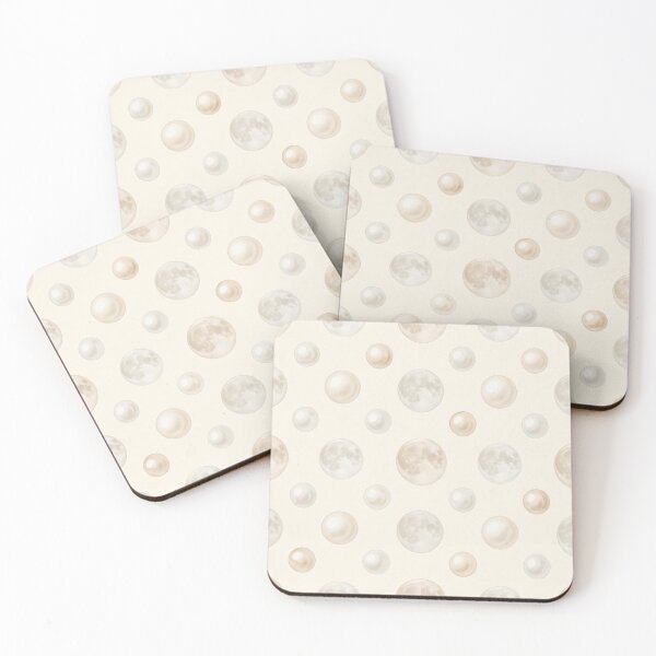 Item preview, Moon Pearl Polka Dots Seamless Pattern designed and sold by MoonwoodStudio.