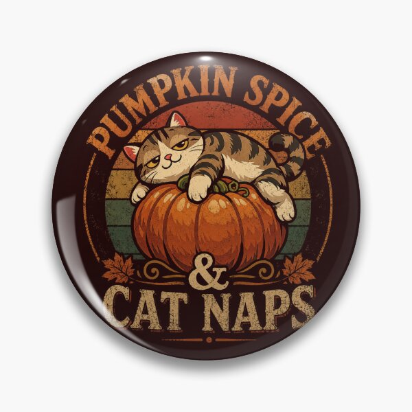 Item preview, Pumpkin Spice & Cat Naps Vintage Cat Lover Fall Halloween Retro Pumpkin Shirt designed and sold by HOUSE OF TIST.
