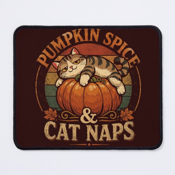 Item preview, Pumpkin Spice & Cat Naps Vintage Cat Lover Fall Halloween Retro Pumpkin Shirt designed and sold by HOUSE OF TIST.