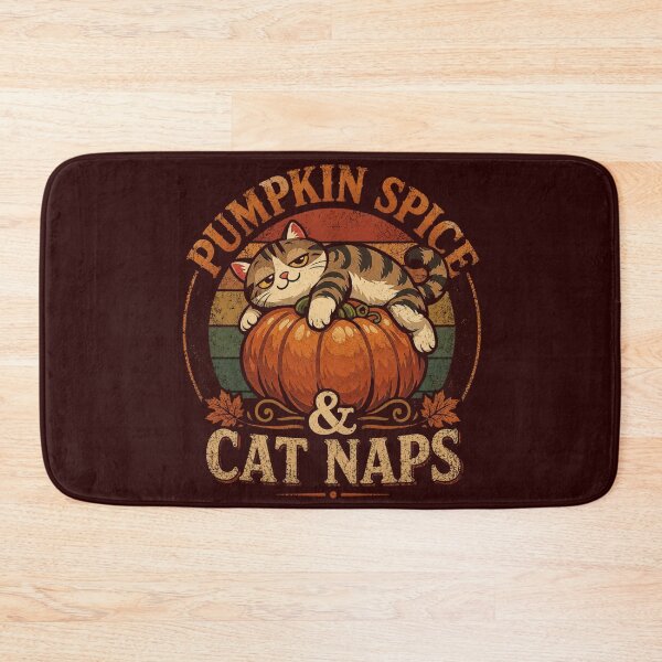 Item preview, Pumpkin Spice & Cat Naps Vintage Cat Lover Fall Halloween Retro Pumpkin Shirt designed and sold by HOUSE OF TIST.
