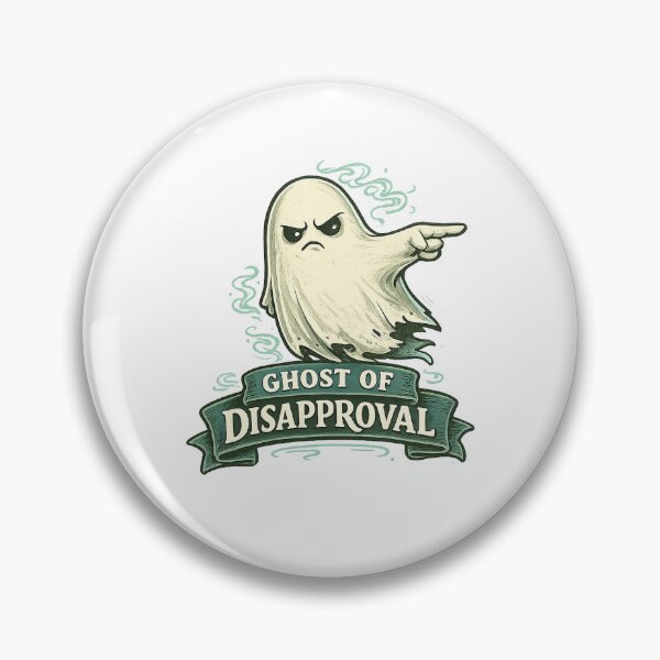 Item preview, Ghost Of Disapproval Funny Ghost T-Shirt | Sarcastic Halloween Humor Design designed and sold by CreativeNest Prints.