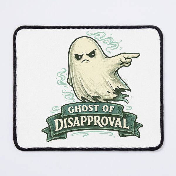 Item preview, Ghost Of Disapproval Funny Ghost T-Shirt | Sarcastic Halloween Humor Design designed and sold by CreativeNest Prints.