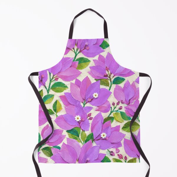 Item preview, Purple Bougainvillea Floral Pattern, Seamless Tropical Flower Collage, Botanical Garden Print, Bright Pink Floral Design designed and sold by SWSandraWechner.