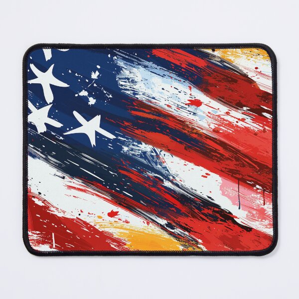Item preview, Expressive Abstract Flag Independence Day Art designed and sold by LiveLearnCreate.