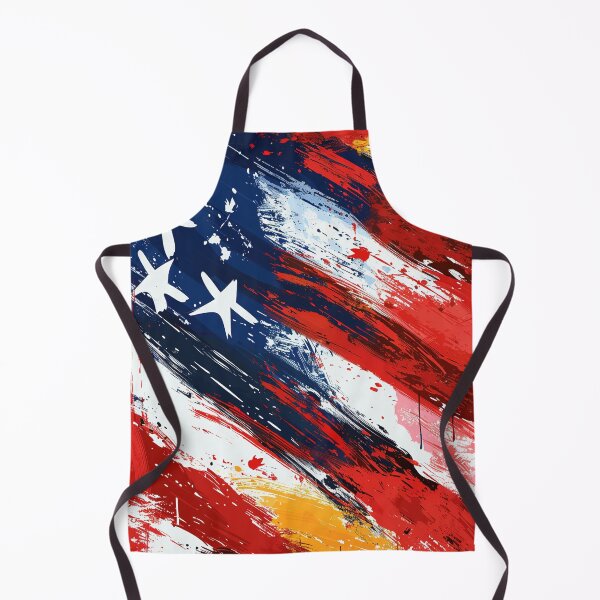 Item preview, Expressive Abstract Flag Independence Day Art designed and sold by LiveLearnCreate.