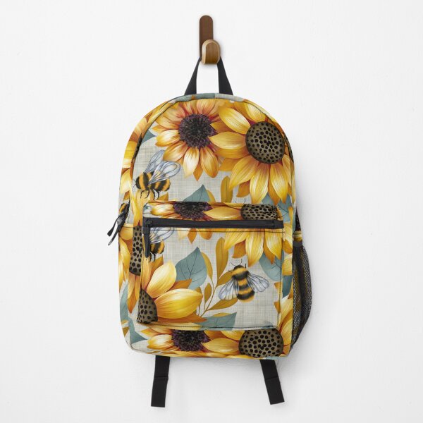 Item preview, Bright Pattern- Sunflowers and Bee's 3 designed and sold by Gypsykiss.