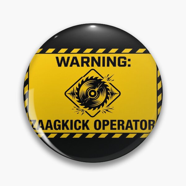 Item preview, Warning Zaagkick Operator Uptempo Rawstyle Rave Sign designed and sold by SPAZE-Typo.