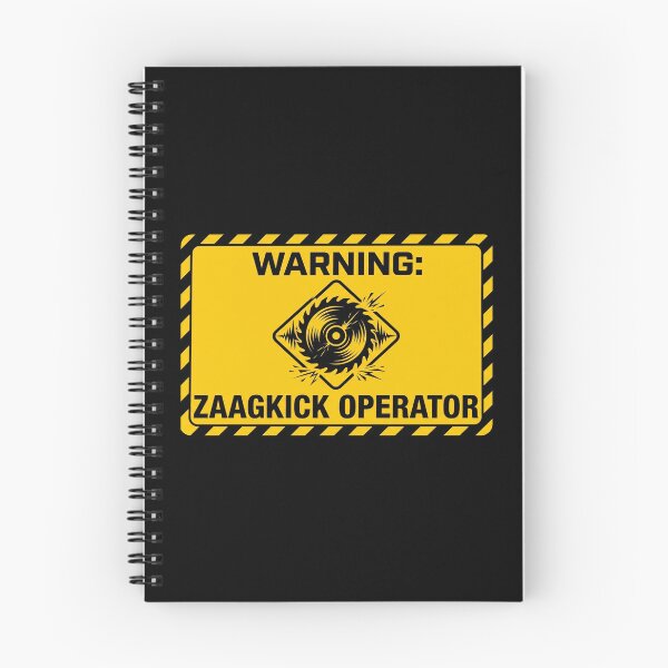 Artikelvorschau, Warnung Zaagkick Operator Uptempo Rawstyle Rave Schild entworfen und verkauft von SPAZE-Typo.