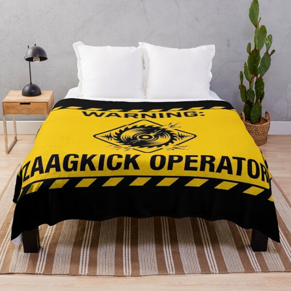 Item preview, Warning Zaagkick Operator Uptempo Rawstyle Rave Sign designed and sold by SPAZE-Typo.