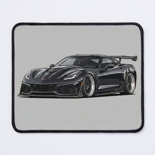 Item preview, Chevrolet Corvette C7 ZR1 American Muscle Car Illustration Art designed and sold by Motorline44.