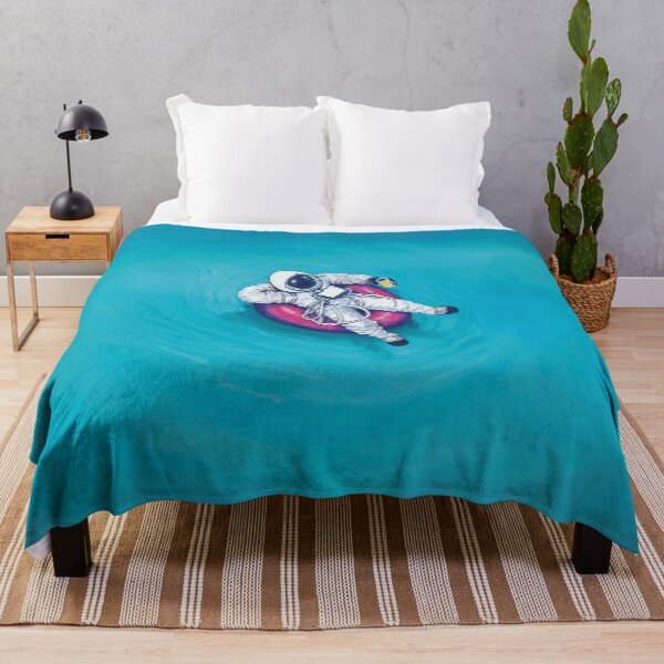 Item preview, Cosmic Vacation Surreal Astronaut in Swimming Pool - Illustration designed and sold by ModriArt.