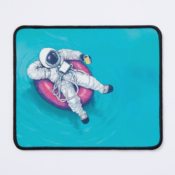 Item preview, Cosmic Vacation Surreal Astronaut in Swimming Pool - Illustration designed and sold by ModriArt.