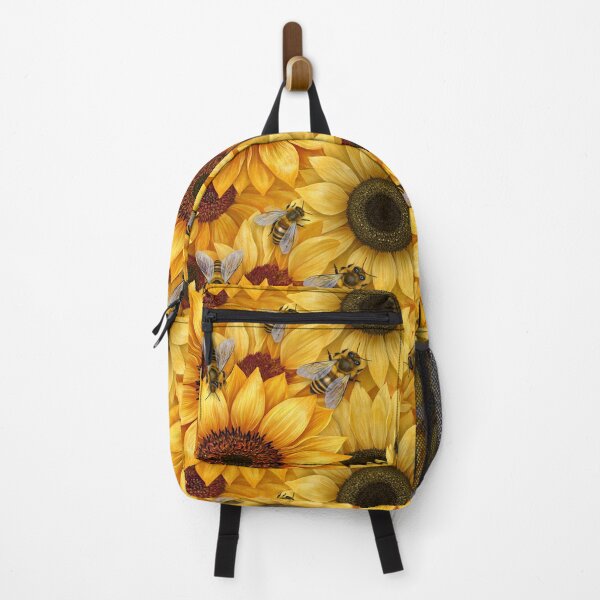 Item preview, Bright Pattern- Sunflowers and Bee's 4 designed and sold by Gypsykiss.