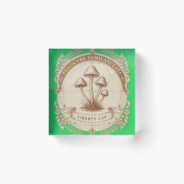 Item preview, Psilocybe Semilanceata - Liberty Cap | Vintage Engraving Mushroom Design designed and sold by Hadamah.