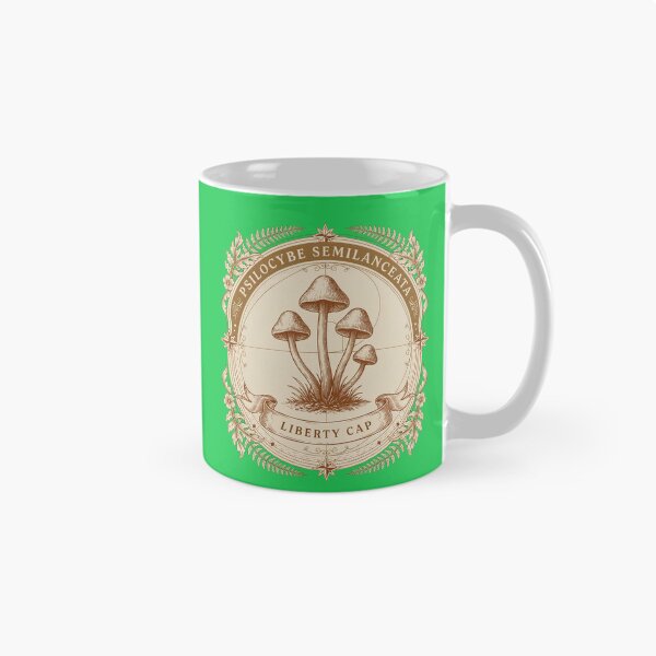 Item preview, Psilocybe Semilanceata - Liberty Cap | Vintage Engraving Mushroom Design designed and sold by Hadamah.