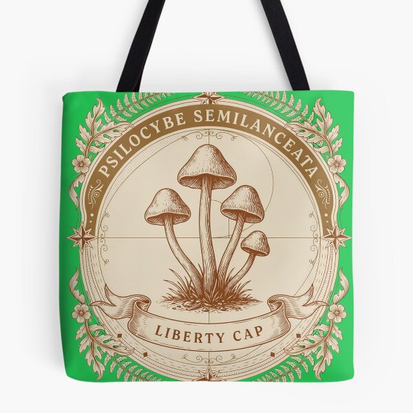 Item preview, Psilocybe Semilanceata - Liberty Cap | Vintage Engraving Mushroom Design designed and sold by Hadamah.