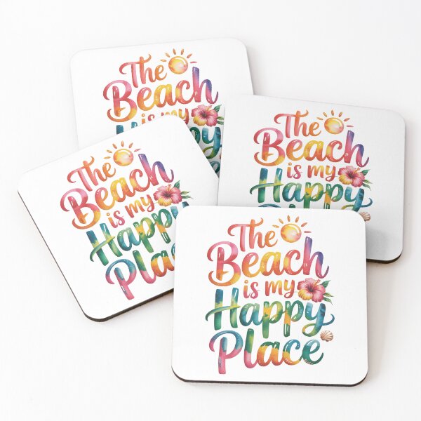Item preview, The beach is my happy place designed and sold by jkrphoto.