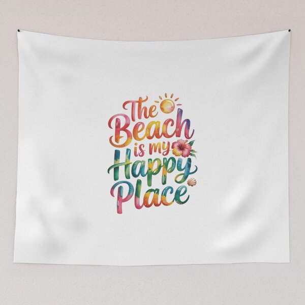 Item preview, The beach is my happy place designed and sold by jkrphoto.