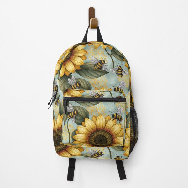 Item preview, Bright Pattern- Sunflowers and Bee's 5 designed and sold by Gypsykiss.