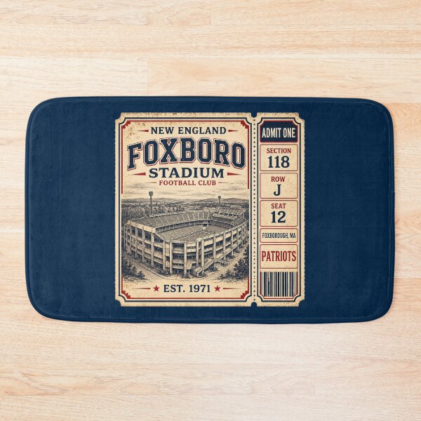 Item preview, Foxboro Stadium Vintage Ticket, New England Football Club Retro Stadium designed and sold by GhostDawgs.