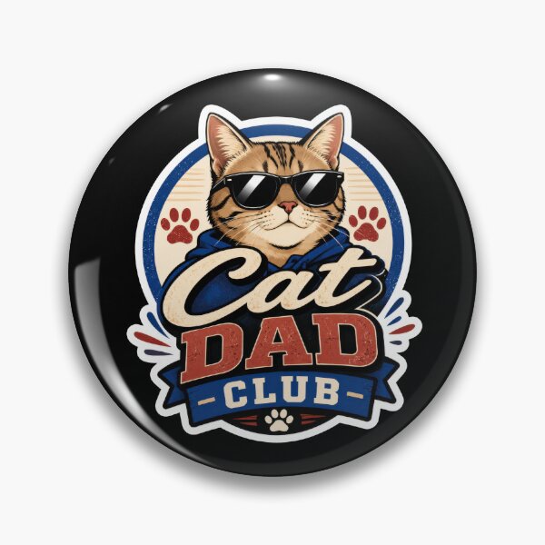 Item preview, Cat Dad Club Cool Cat Sticker  designed and sold by Sketchlegacy.