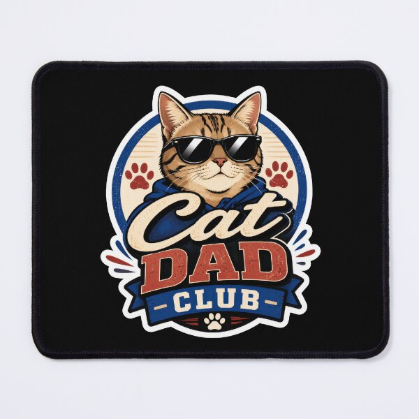 Item preview, Cat Dad Club Cool Cat Sticker designed and sold by Sketchlegacy.