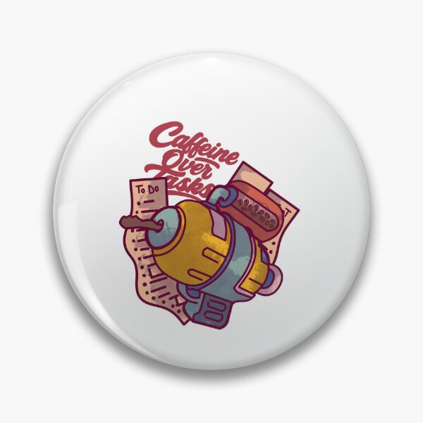 Item preview, Caffeine Over Tasks Funny Coffee Lover Office Procrastinator designed and sold by SamCollinsArt.