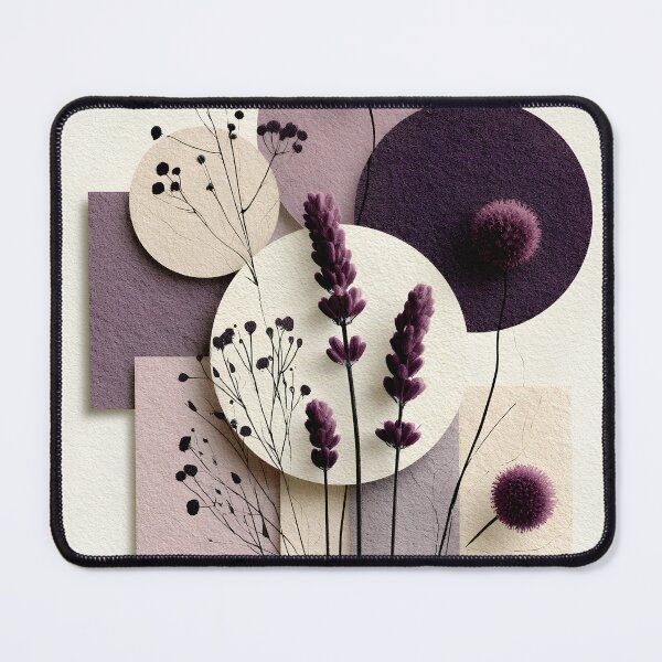 Item preview, Abstract Dried Wildflowers Boho Purple Pastel Collage designed and sold by daila70.