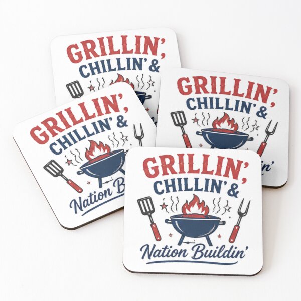 Item preview, Girllin', Chillin' & Nation Buildin'- patriotic design designed and sold by RahRahsCreation.