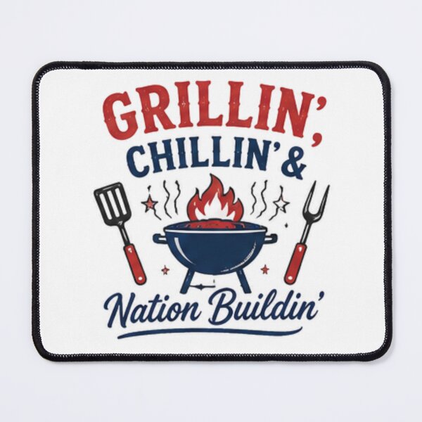 Item preview, Girllin', Chillin' & Nation Buildin'- patriotic design designed and sold by RahRahsCreation.