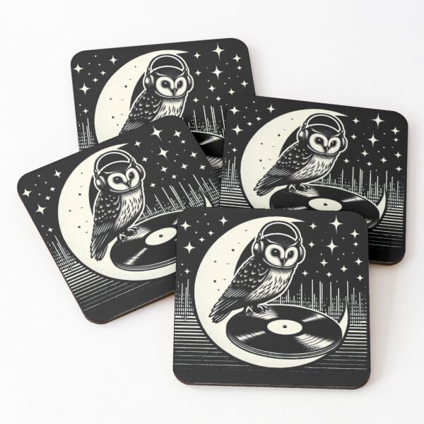 Item preview, Owl on Vinyl – Cosmic Music Design designed and sold by Dogandesighn.