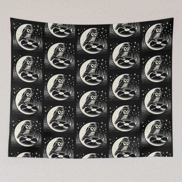 Item preview, Owl on Vinyl – Cosmic Music Design designed and sold by Dogandesighn.