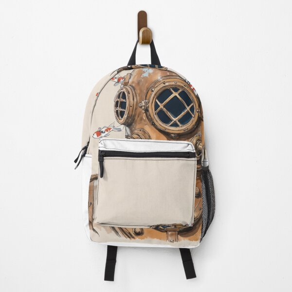 Item preview, Vintage Deep Sea Diver with Koi Fish designed and sold by ModriArt.