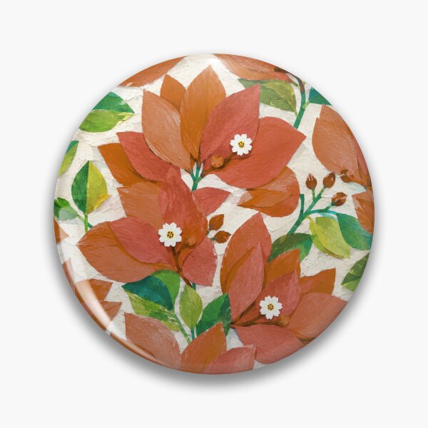 Item preview, Red Bougainvillea Floral Pattern, Seamless Tropical Flower Collage, Botanical Garden Print, Bright Red Floral Design designed and sold by SWSandraWechner.