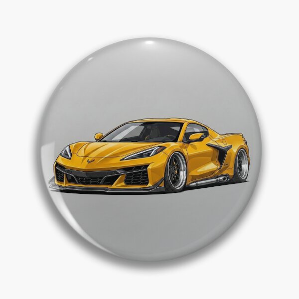 Item preview, Chevrolet Corvette C8 Z06 Mid-Engine Supercar Illustration Art designed and sold by Motorline44.