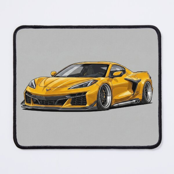 Item preview, Chevrolet Corvette C8 Z06 Mid-Engine Supercar Illustration Art designed and sold by Motorline44.