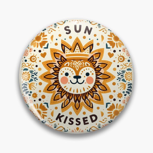 Item preview, Sun Kissed Folk Leo Lion - Majestic Scandinavian Folk Art by heidiannemorris © designed and sold by FOLK ART FUSION by heidiannemorris.
