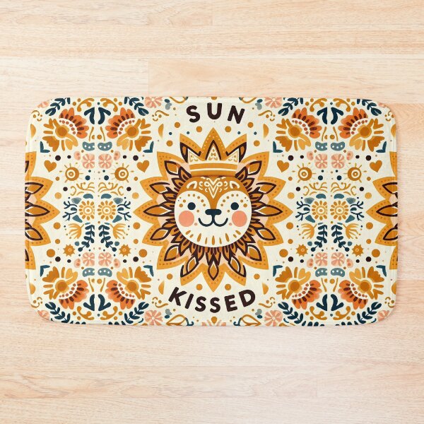 Item preview, Sun Kissed Folk Leo Lion - Majestic Scandinavian Folk Art by heidiannemorris © designed and sold by FOLK ART FUSION by heidiannemorris.