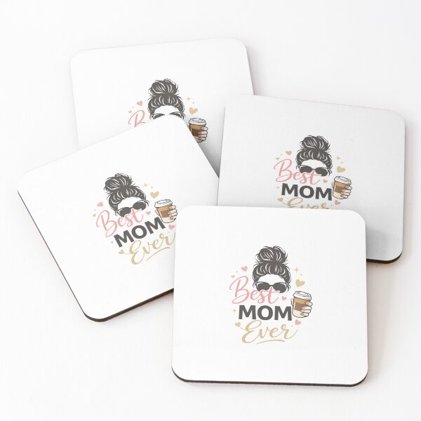 Aperçu de l'œuvre Messy Mom Bun & Coffee Lover Design créée et vendue par MiniVibeCo.