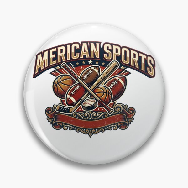 Item preview, American Sports Classic Vintage Emblem designed and sold by CrownINDesign.