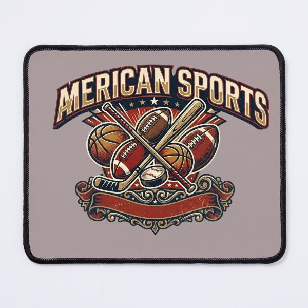 Item preview, American Sports Classic Vintage Emblem designed and sold by CrownINDesign.