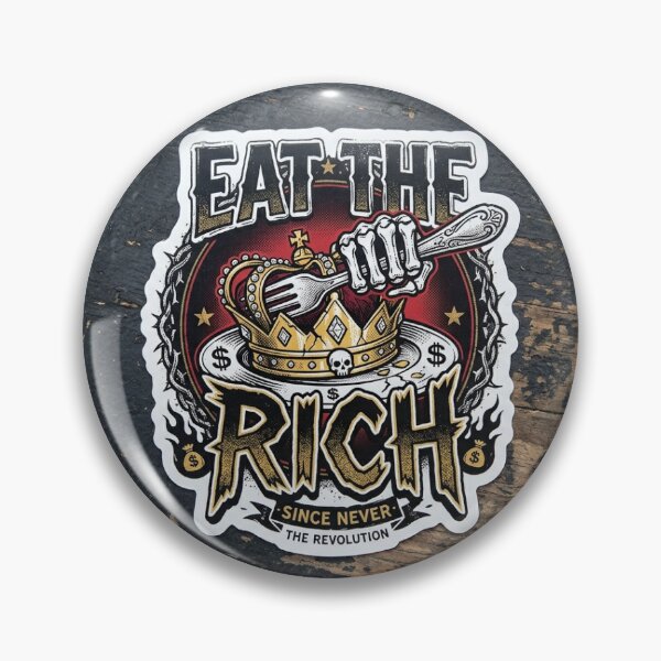 Item preview, Eat the Rich Vinyl Sticker - Hungry Caterpillar Mashup, Waterproof Anti-Capitalist Decal for Laptops, Water Bottles & Cars designed and sold by caluber.