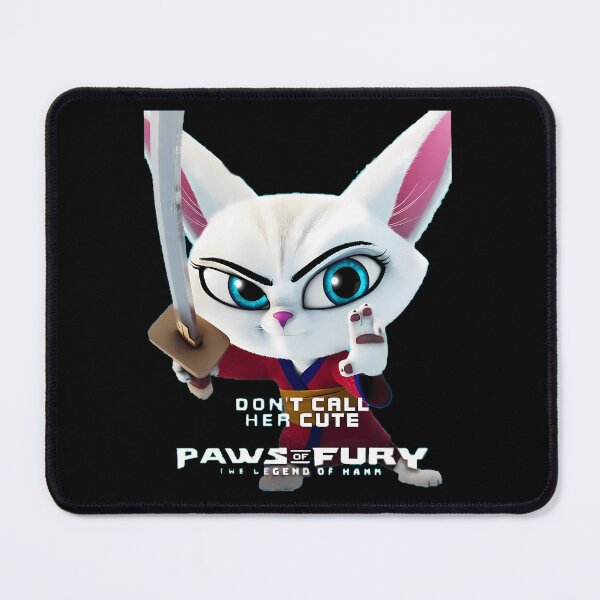 Item preview, Don't Call Her Cute White Cat Warrior designed and sold by Rucal77x.