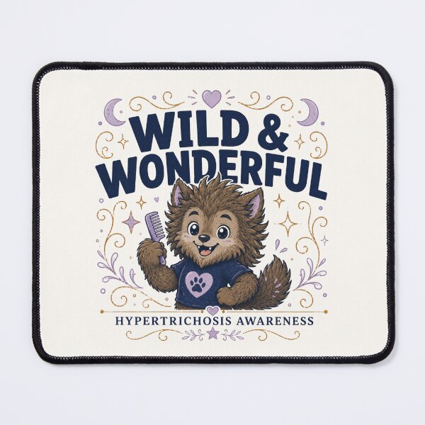 Item preview, Wild & Wonderful - Hypertrichosis Awareness Cute Werewolf Design designed and sold by BlackSector77.