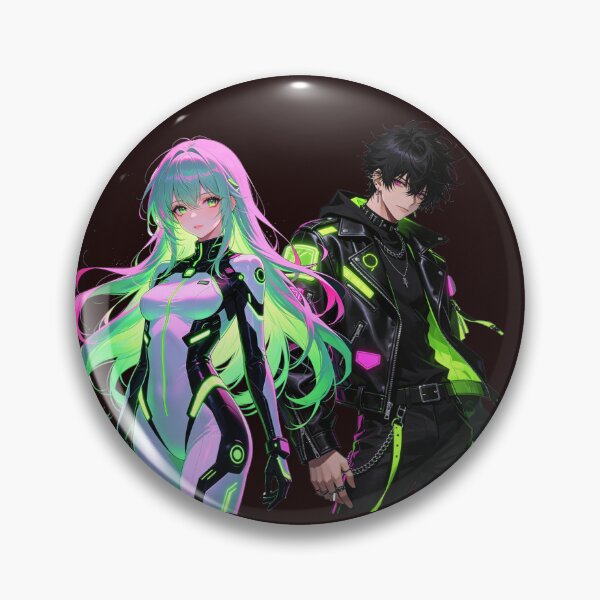 Item preview, Futuristic Anime Duo – Sci‑Fi designed and sold by wojtas90.