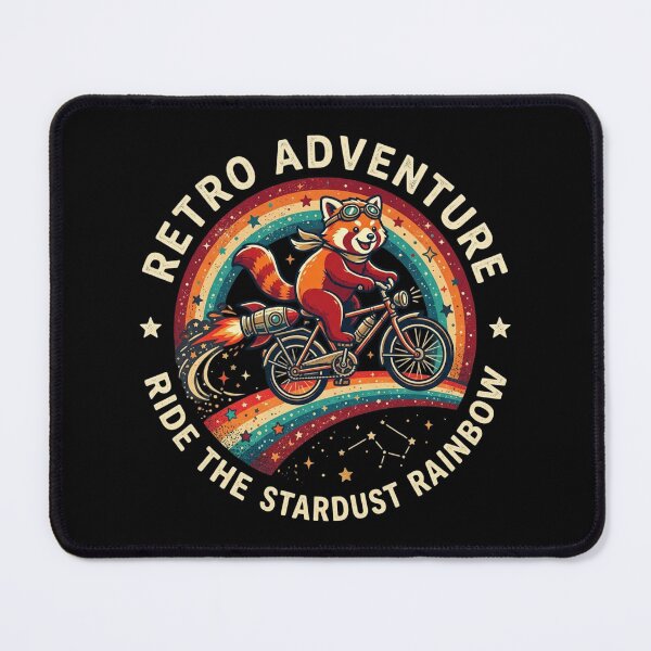 Item preview, Retro Adventure – Stardust Rainbow Ride Design designed and sold by Dogandesighn.